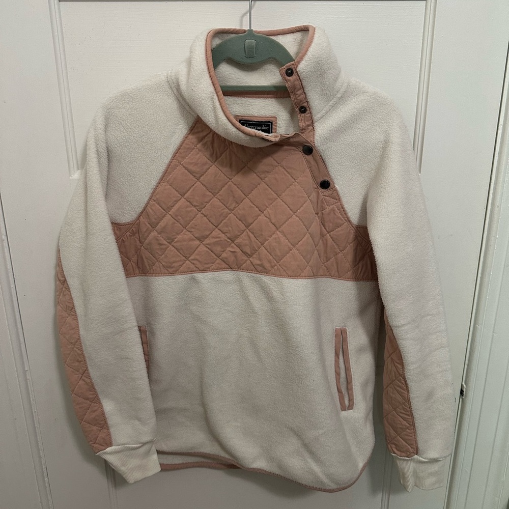 Abercrombie and Fitch Asymmetrical Snap Sweater - Size Small